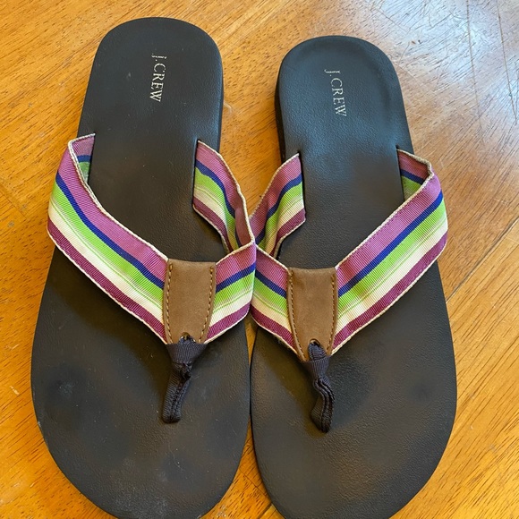 J. Crew Shoes - J Crew flip flops very cute hood condition 10.5 “